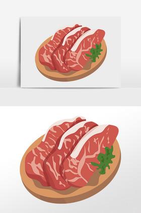 手绘肉类图片